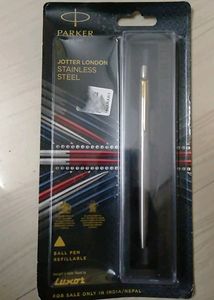 Parker Pen New Blue Stainless Steel Refillable