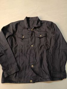Men&#39;s Stylish Black Denim Jacket, M Size