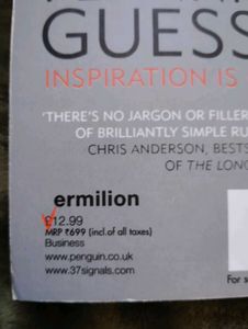 Rework: Change the Way You Work Forever