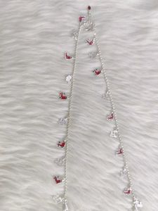 Pure Silver Anklet with Charms
