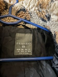 Animal Print Fur Zip Jacket.