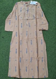 Peach & Blue Patterned Kurti new with tag
