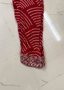 Red Printed Kurti