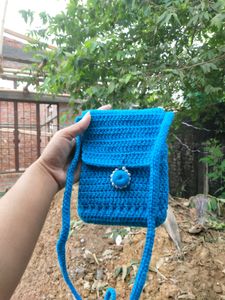 Crochet Side Bag .
