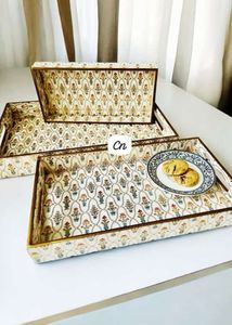 Wooden Trays-set Of 3