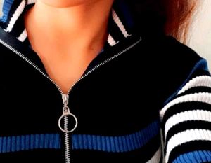 Trendy Long Sleeve Crop Zipper Jacket Top
