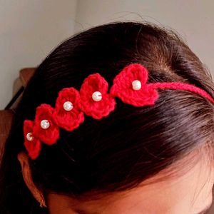 Crochet Heart Hairband