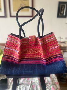 Thai Tribal Embroidered Tote Bag
