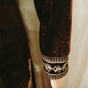 Elegant Velvet Kurta Set