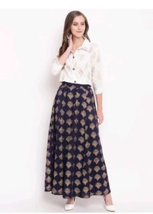 Ethnic Skirt And Top Set