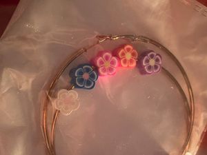 Floral 🌸Handmade Earring Hoops