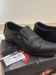 Black Textured Lee Cooper Shoes Men’s