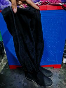 Black Thigh High Boots