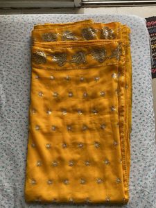 Elegant Yellow Saree