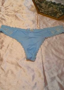 Baby Blue Lace Thong