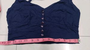 Smart, button-front camisole top.