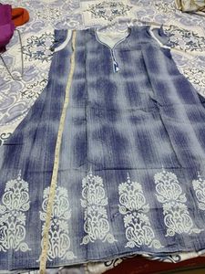 Blue Printed Kurta