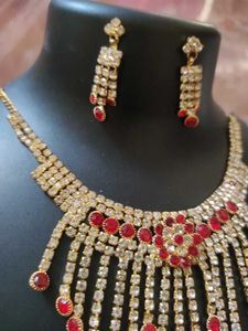 new Red &amp; White Jewelry Set