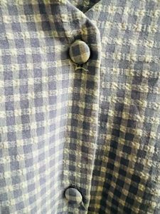 Gingham Button-Up Blouse
