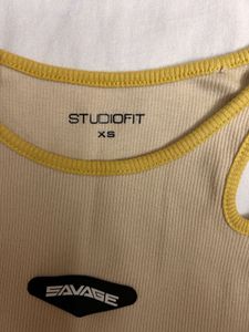 Studiofit By Westside- Styled Ribbed Top ( New)