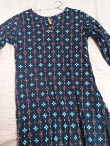 Blue Branded Kurta.