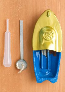 Plain Steam Powered Tin Boat Toy