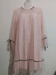 Pink Sparkle Korean  Tulle Dress