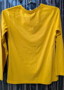 Yellow Graphic Print Tee