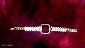 Golden Bracelet With White Jarkan Work❤️❤️