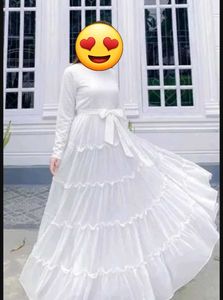 Elegant White Tiered Maxi Dress