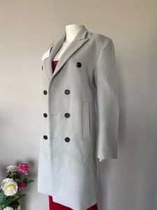 Gray Double-Breasted coats .NO NEGOTIATIONS
