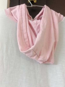 Pink Cat Printed Hoodie
