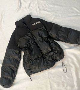 luxurious leather pufffer