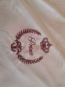 cute red and white baby blanket