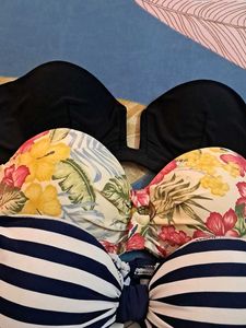Combo Of Four Imported Fabric Bra N Panty