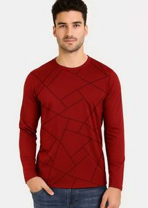 Brand New Geometric Print Long Sleeve Tee