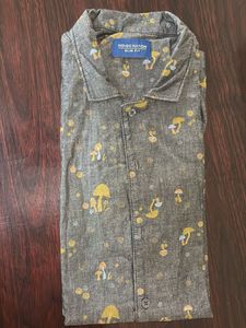 Indigo Nation Cuban Collar Superb Quality Shirt