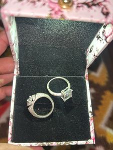 2 Original Italic Silver Rings