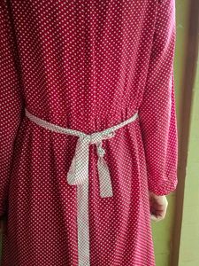 Vintage Polka Dot Maxi Dress