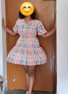 Cute Plaid Mini Dress