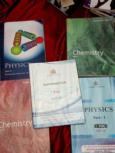 Textbooks: Physics, Chemistry, Maths