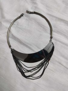 Statement Chain Fringe Necklace