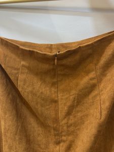 Light Brown pleated short skirt