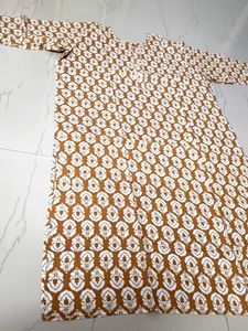 Boho Print Brown Dress(Used)