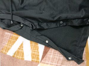 Sleeveless Black Hoodie