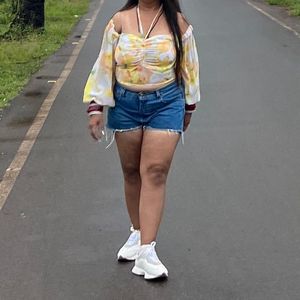 Floral Off-Shoulder Top &amp; Shorts
