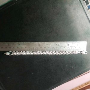 Pure Silver R3-91 Double Link Chain Bracelet