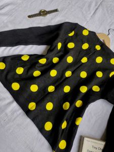 HoneyBee Chic Polka Dot Knit Sweater