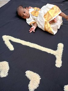 Kerala Kasavu Dress - Newborn