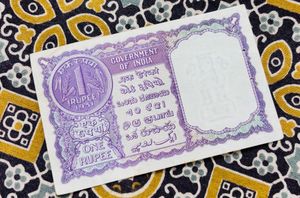 Very Rare”1951” One Rs Note HM patel signature.